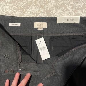 Loft dark grey slacks
